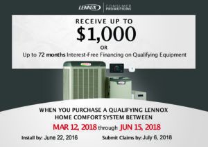 Lennox South West Spring 2018 Consumer Promotion